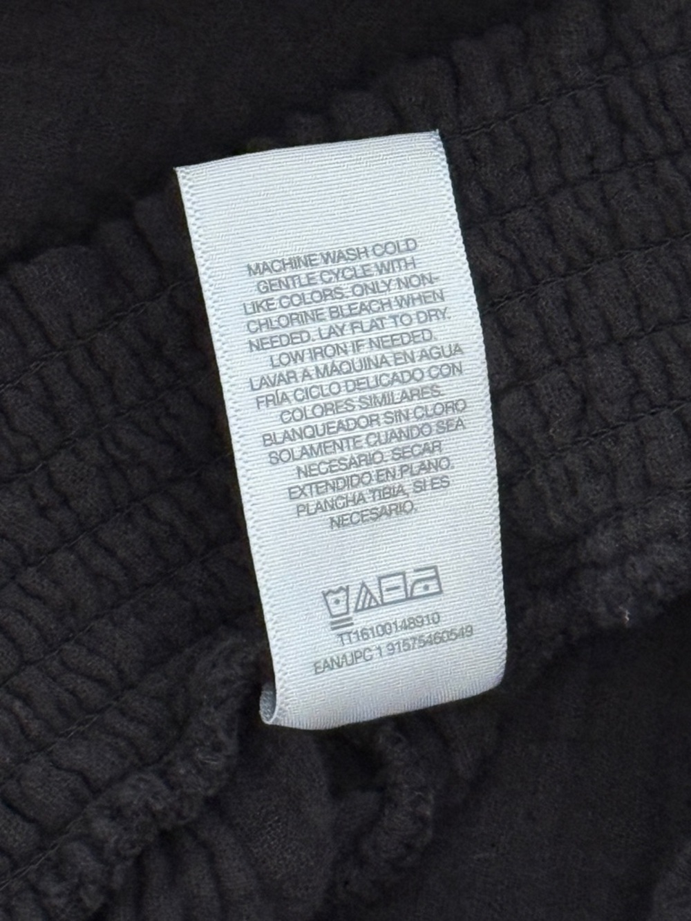 Time and Tru Black Wide-Leg Elastic Waist Pants - Picture 3 of 6